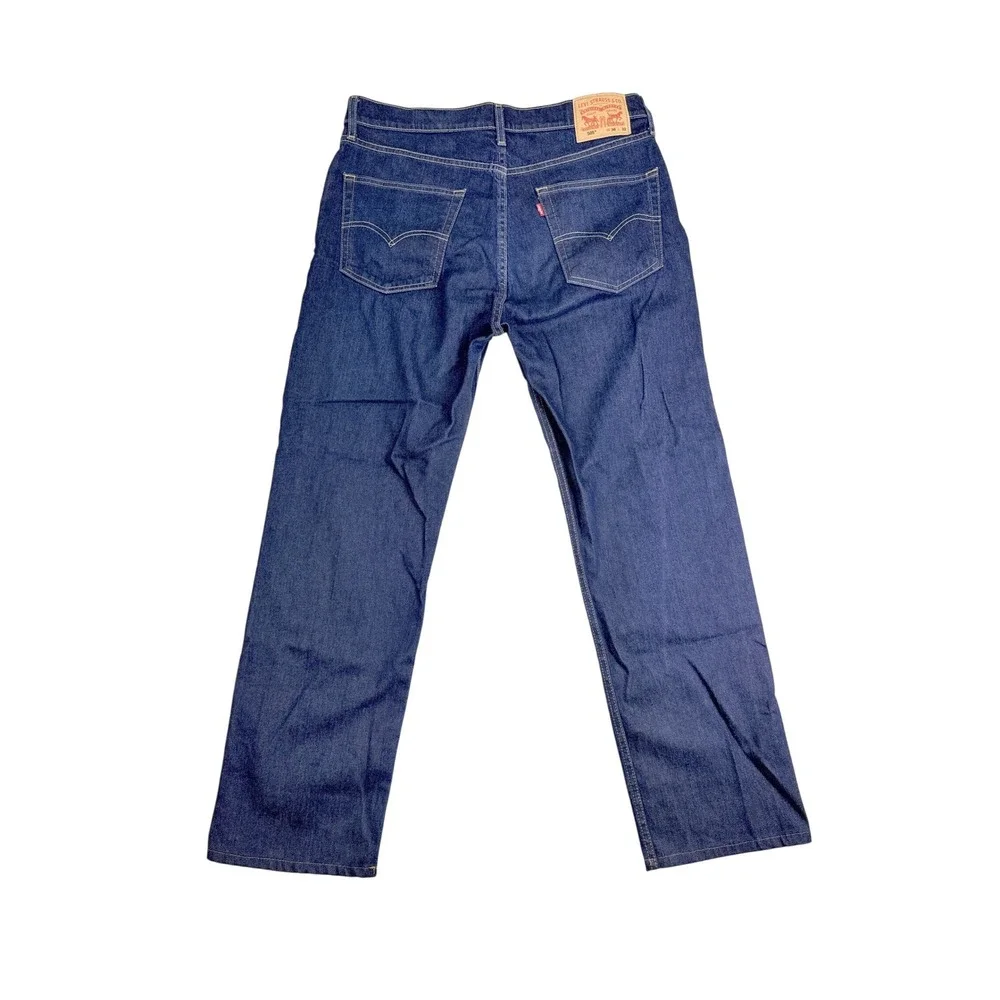 Levi 505 Jeans Mens 36x32‎ Regular Fit Straight Leg Dark Wash Blue